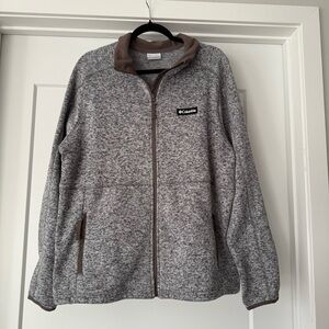 Columbia Women’s Sweater Weather Fleece Heathered Gray Jacket XXL